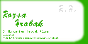 rozsa hrobak business card