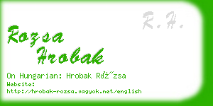rozsa hrobak business card
